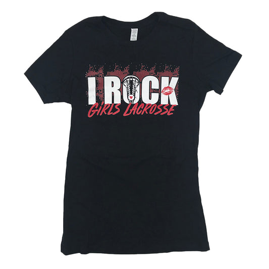 I Rock Girls Lacrosse - Relaxed Tee
